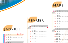 calendrier sous-main ASCOFORGESAFE ASMX TEMPOLODGE TEMPOLOGIS